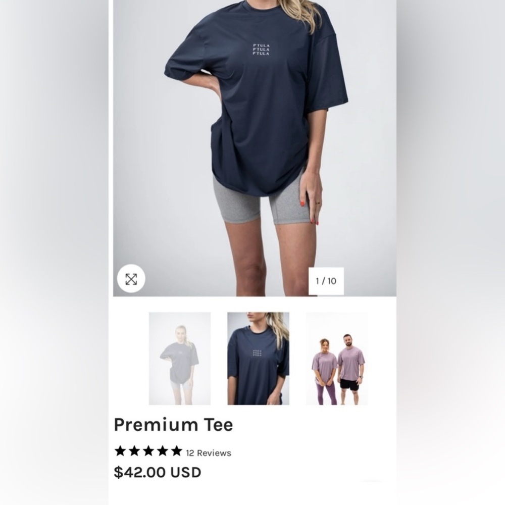 Ptula large navy tee